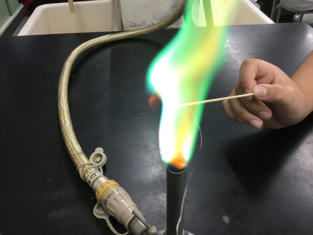 炎色反応とあぶりだし 日々発見 江陽中科学部