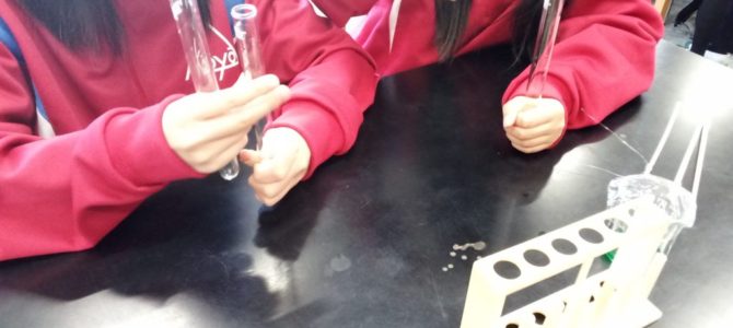 体験入部２　吸熱反応と炎色反応