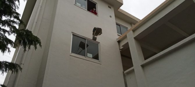 １年生校内エッグドロップコンテスト